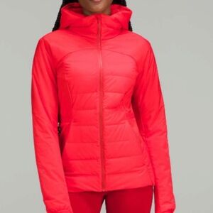 LULULEMON DOWN FOR ALL JACKET     CARNATION RED